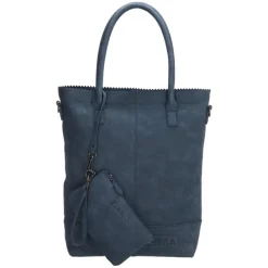 Zebra Trends Kartel Met Rits Shopper jeansblauw