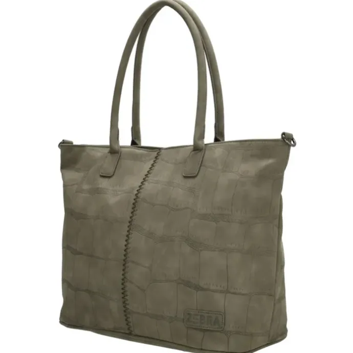 Zebra Trends Mirjam Shopper olijfgroen
