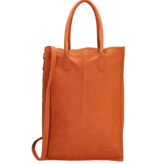 Zebra Trends Natural Bag Rosa XL Shopper brique