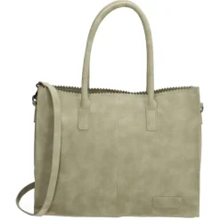 Zebra Trends Natural Bag Lisa Shopper groen