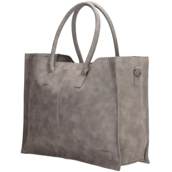 Zebra Trends Natural Bag Lisa Shopper 15.6 inch middengrijs