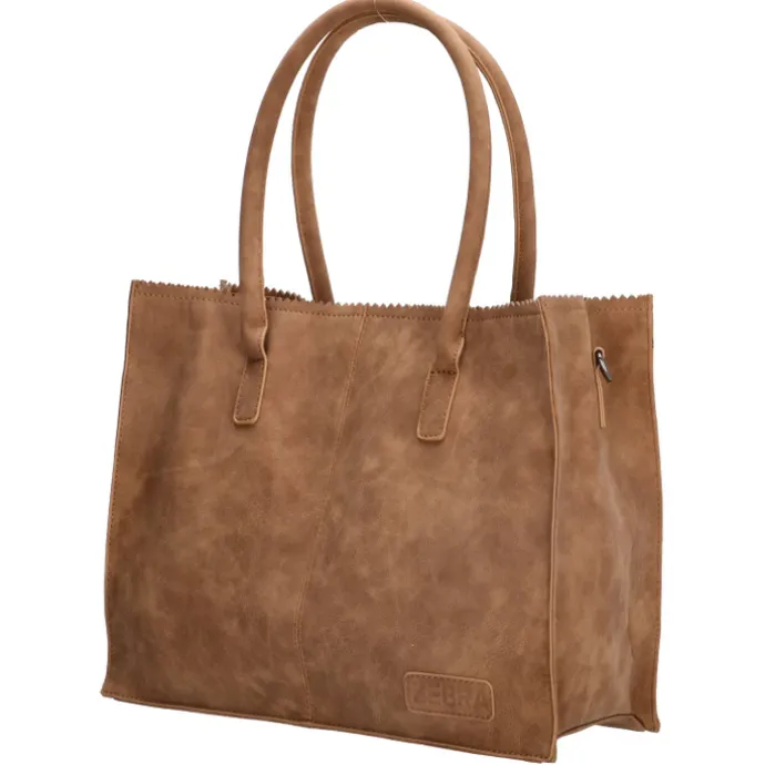 Zebra Trends Natural Bag Lisa Shopper camel
