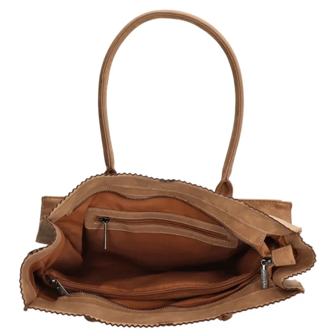 Zebra Trends Natural Bag Lisa Shopper camel
