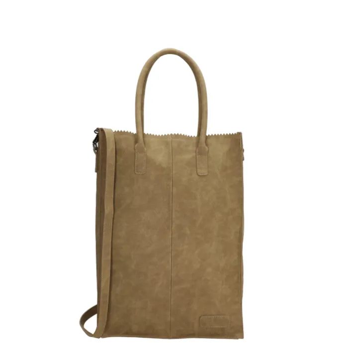 Zebra Trends Rosa XL Shopper olijfgroen