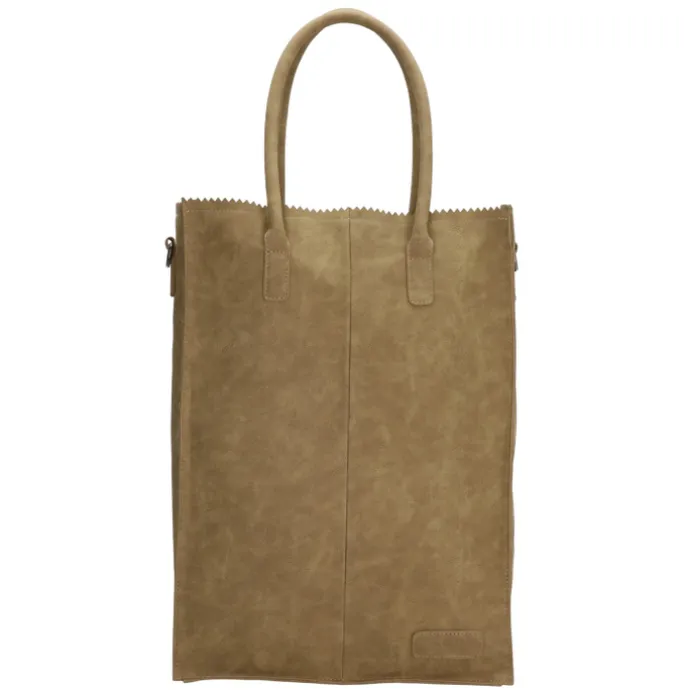 Zebra Trends Rosa XL Shopper olijfgroen
