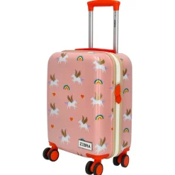 Zebra Trends Travel Kinderkoffer roze